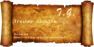 Treiber Gizella névjegykártya
